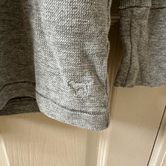 PINK Victoria's Secret Heather Gray Long Sleeve Top - Picture 3 of 6